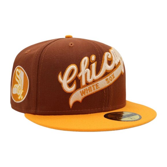 New Era Chicago White Sox 59FIFTY Fitted Hat Cap Tiramsu Pack - Picture 3 of 10